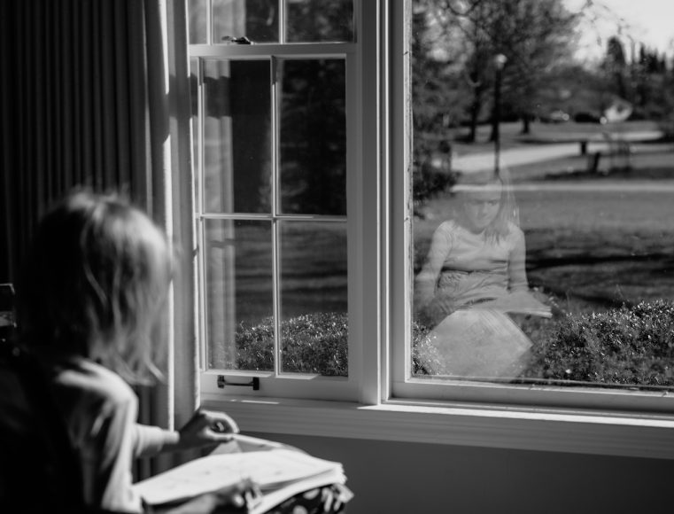 A girl studying at home during COVID-19 by @crsbqb523 (USA)