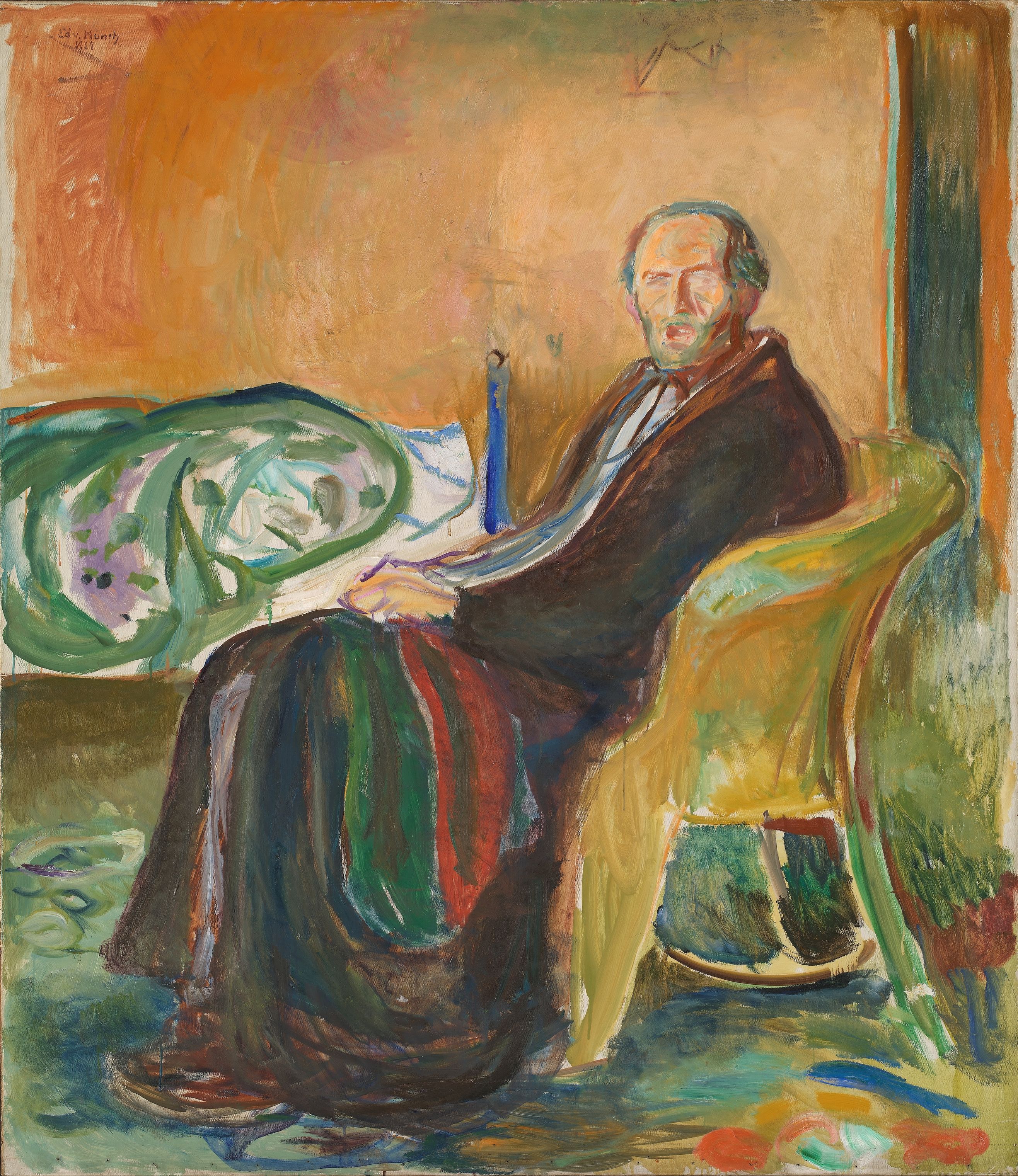artthat hd: edvard munch, self-portrait with the spanish flu