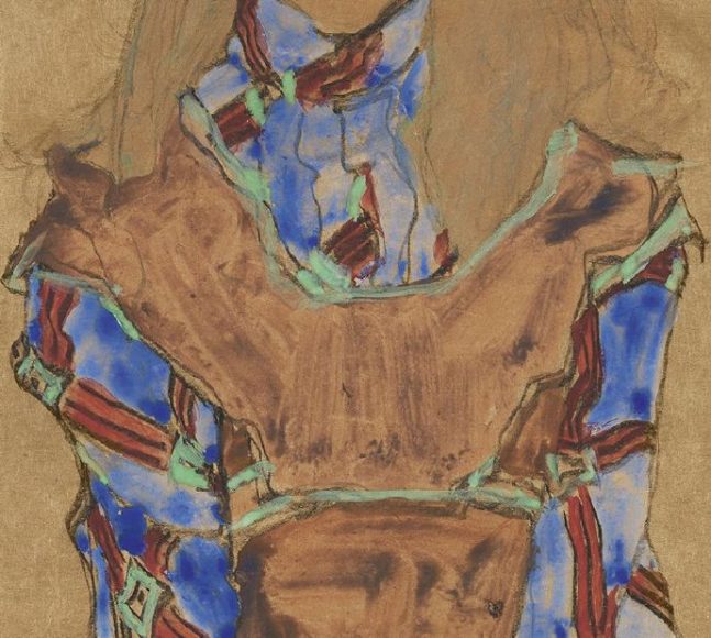Egon Schiele, Seated Girl, 1910-details-03