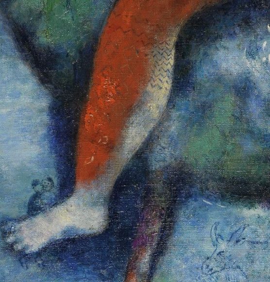 Marc Chagall, The Cock, 1928-details-09