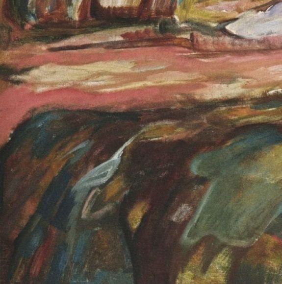 Edvard Munch, Coastal Landscape, 1918-details-04
