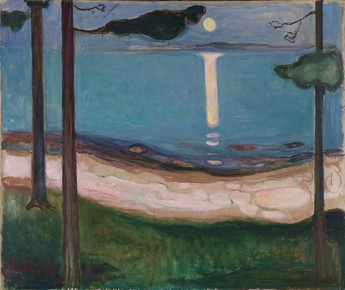 Edvard Munch, Moonlight, 1895-web