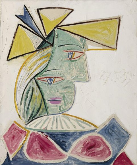 Pablo Picasso, Buste defemme au chapeau, 1939