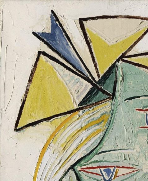 Pablo Picasso, Buste defemme au chapeau, 1939-details-02