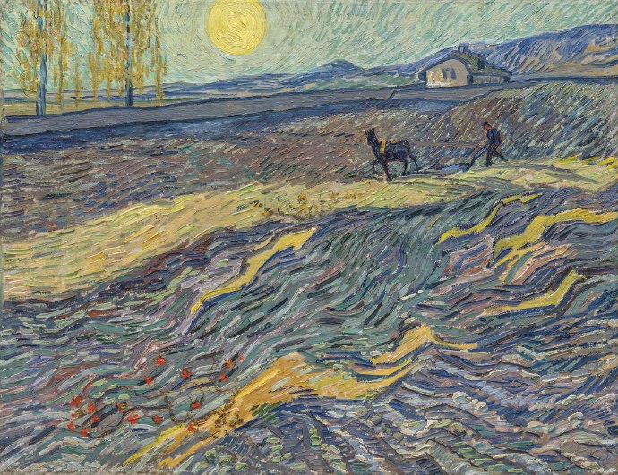 Vincent van Gogh, Laboureur dans un champ, 1889-web