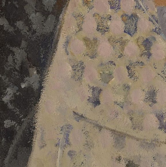 Balthus,Jeune femme à la rose, 1959-60-details-03