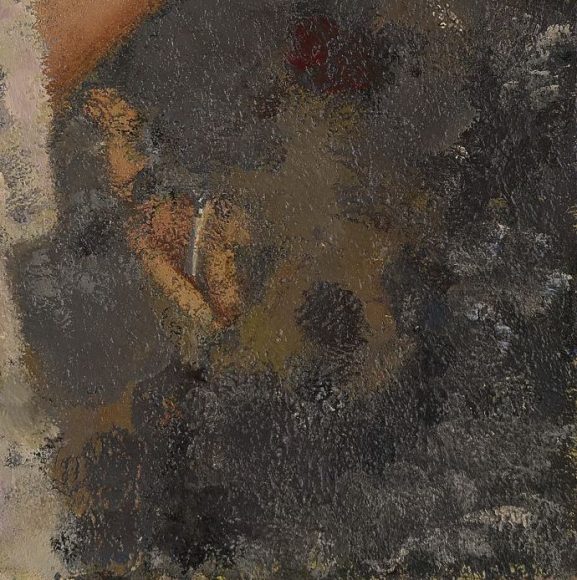 Balthus,Jeune femme à la rose, 1959-60-details-07