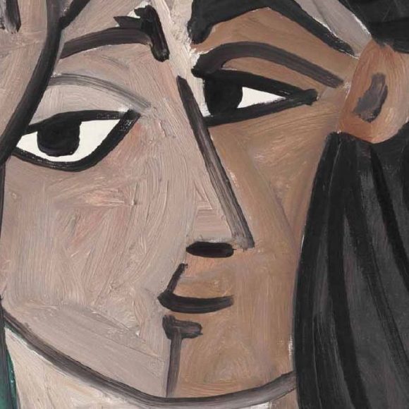 Pablo Picasso, Femme se coiffant, 1956-details-01
