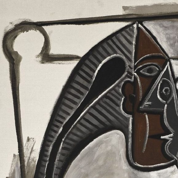 Pablo Picasso, FEMME ASSISE, 1949-details-01