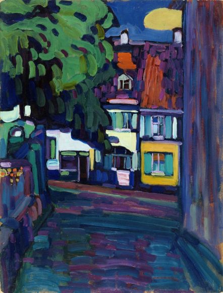Kandinsky, Murnau, casas en el Obermarkt, 1908-web