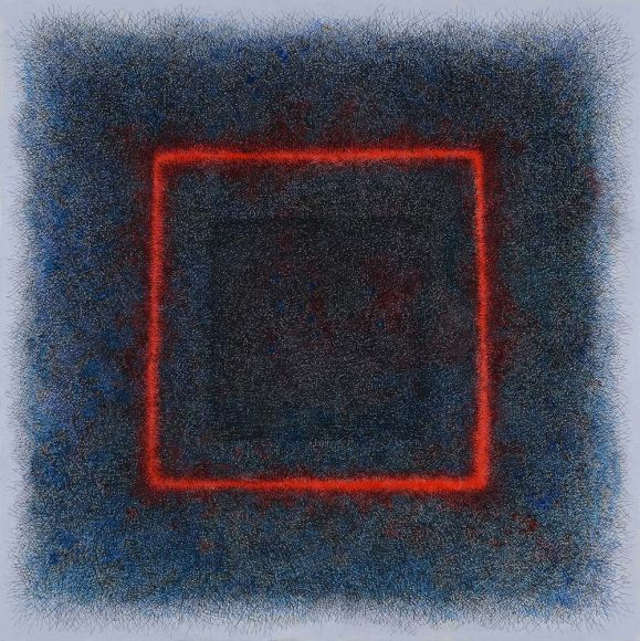 内田 江美 Emi UCHIDA_Trace 21-26_Oil and Charcoal on Canvas_116.7×116.7cm_2021_m