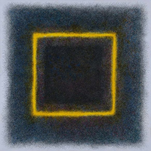 内田 江美 Emi UCHIDA_Trace 21-27_Oil and Charcoal on Canvas_116.7×116.7cm_2021_m