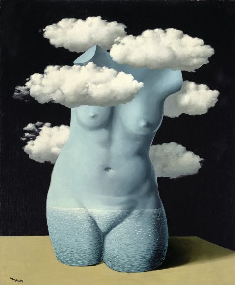 Rene Magritte, Torse nu dans les nuages-web