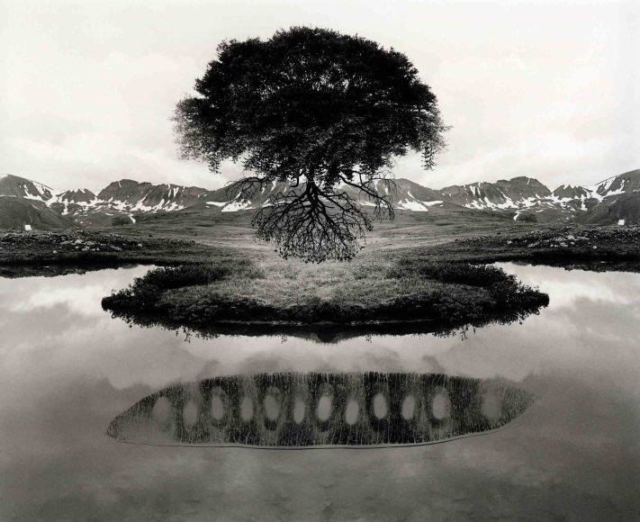 杰瑞·尤斯曼Jerry Uelsmann，无题Untitled，明胶银盐纸基Gelatin Silver Print，16’’x20’’，1969