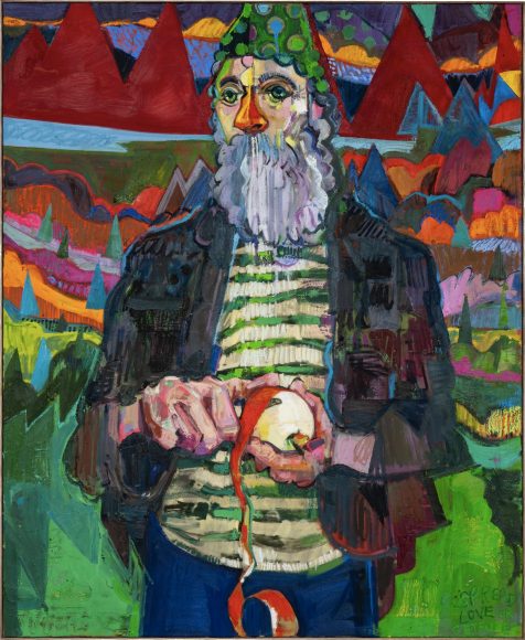 “My Year Of Rest And Relaxation” (2025), oil and oil pastel on linen, 90 x 100 centimeters