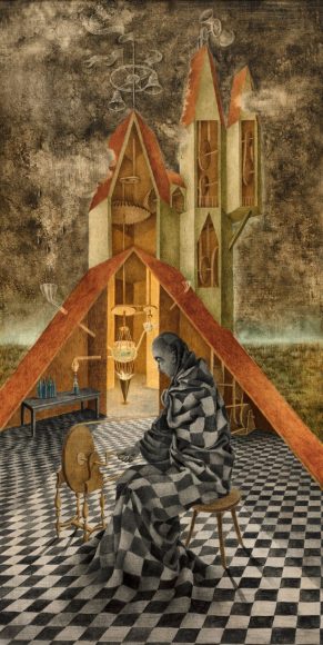 “Ciencia inútil, o El alquimista (Useless Science, or The Alchemist)” (1955), Museo de Arte Moderno, INBAL / Secretaría de Cultura.
