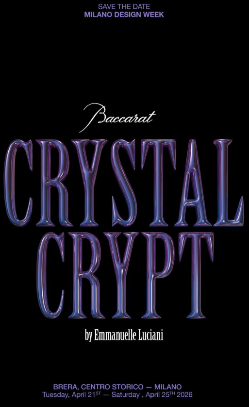 Emmanuelle Luciani presents Crystal Crypt in collaboration with Baccarat